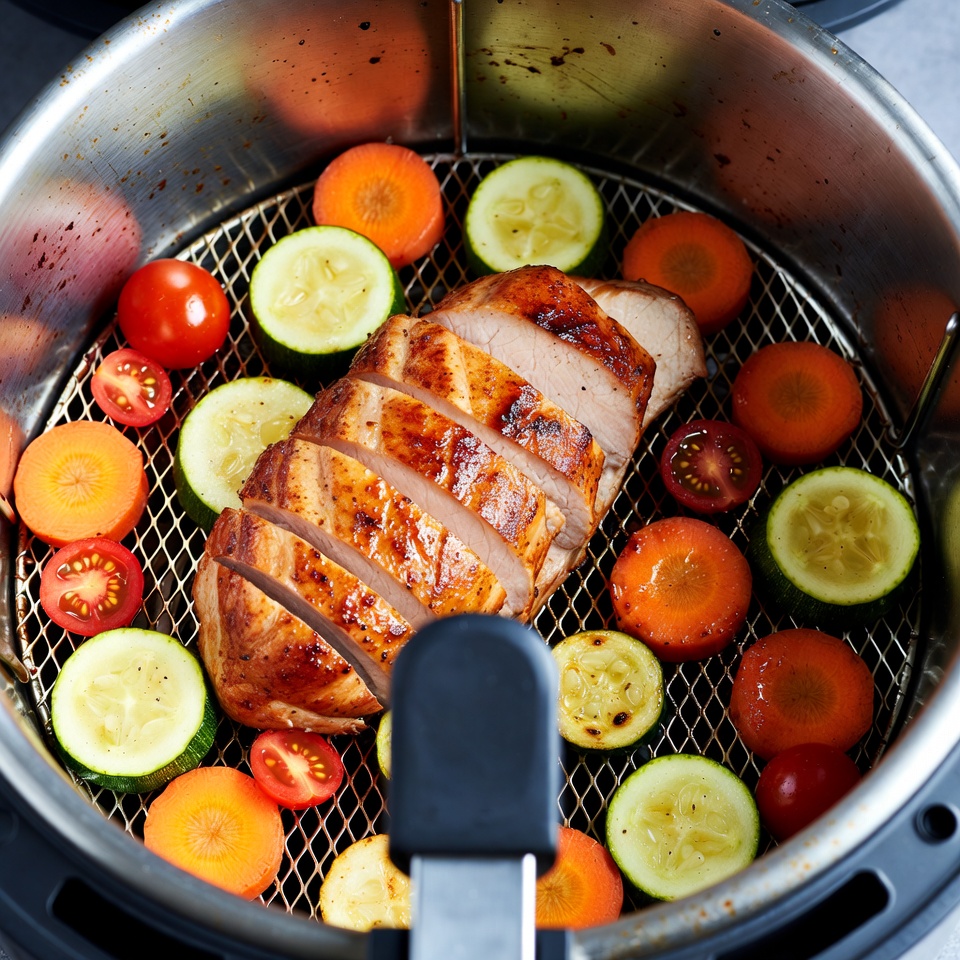 Karkówka z warzywami w AirFryer Karkówka z warzywami z AirFryer